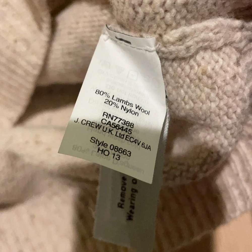 Jcrew women jeweled neck wool sweater XXS - Picture 4 of 4